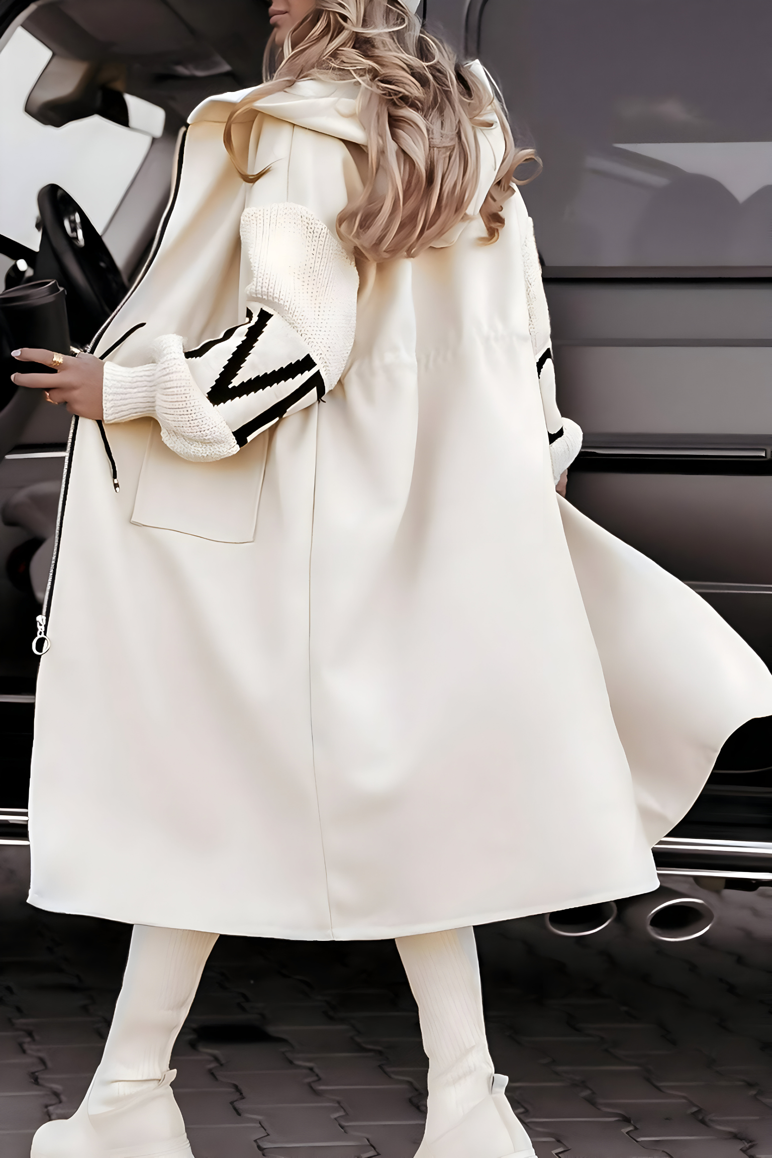 Rosana - Elegant Hooded Coatigan