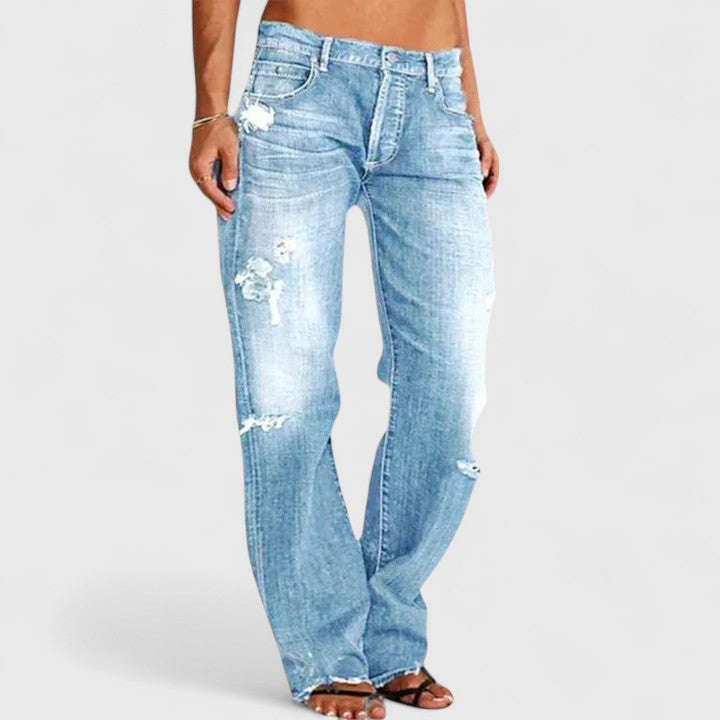 Lianette| Elegant Wide-Leg Jeans
