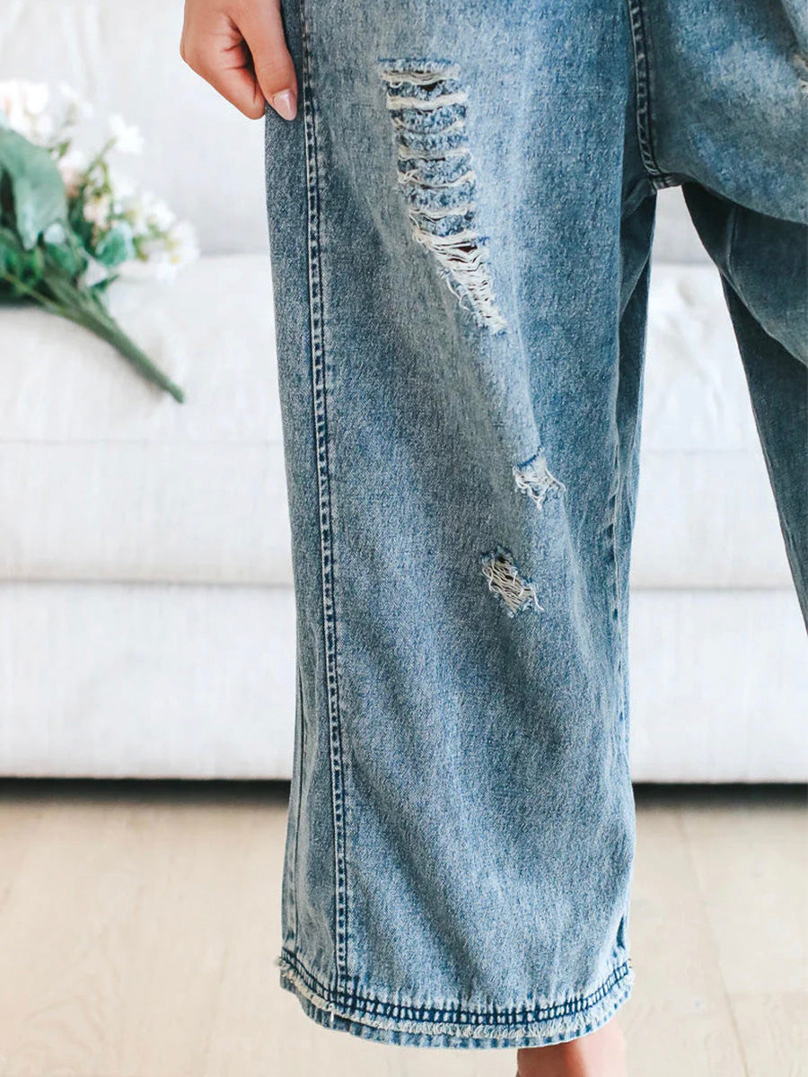 Olivia - Classic Women’s Denim Overalls with Pockets