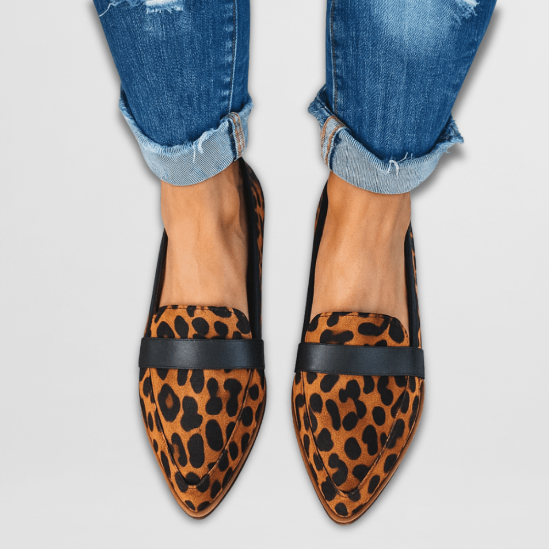 Alessia - Pointed Toe Slip-On Loafers