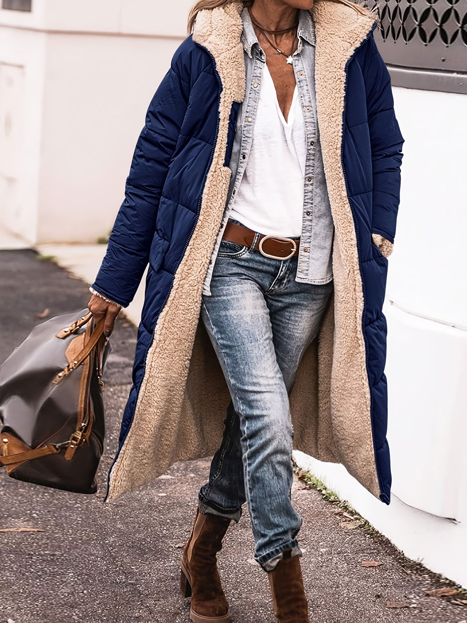 Sophia - Long Puffer Warm Coat Hooded