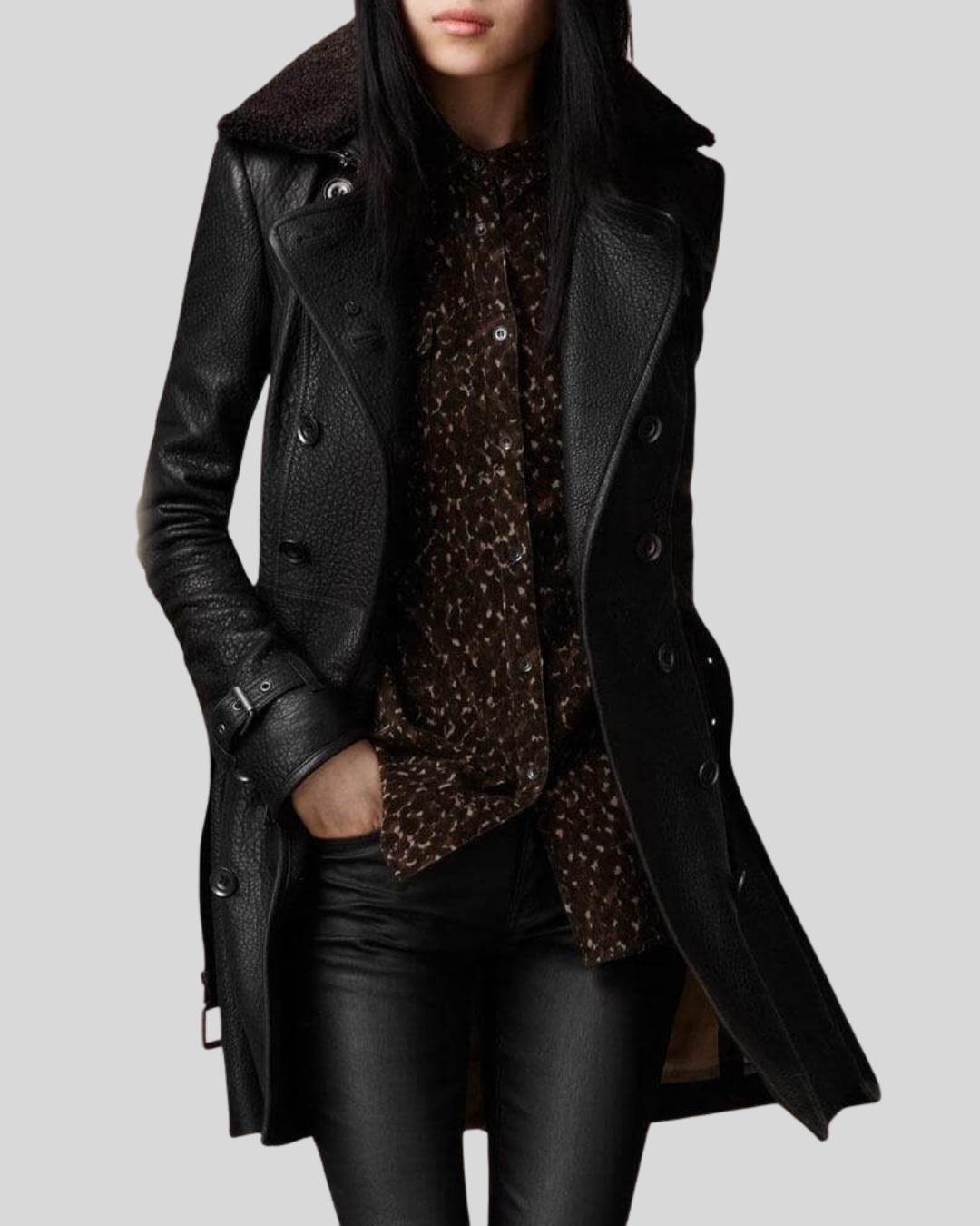 Raven - Women’s Longline Trench Coat