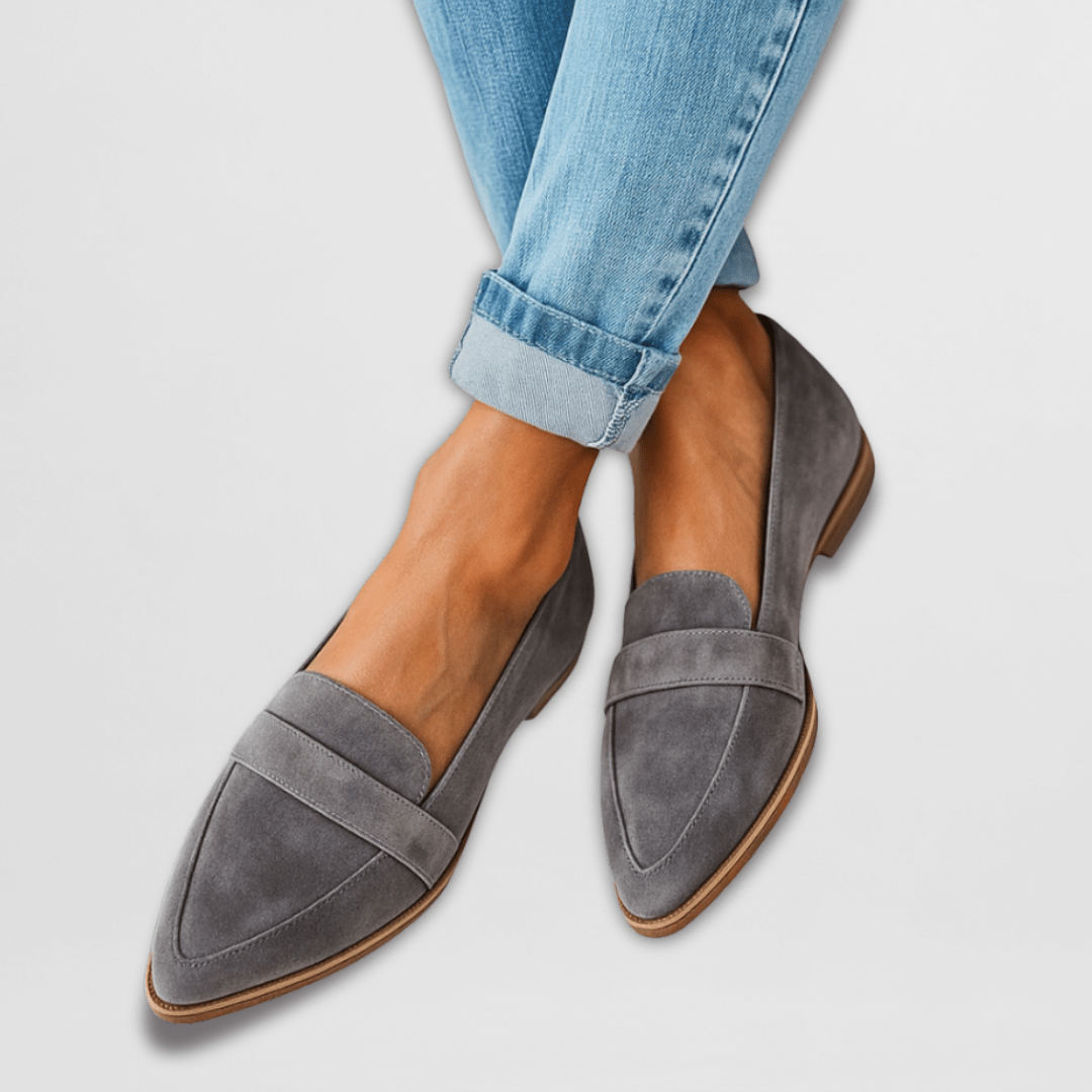 Alessia - Pointed Toe Slip-On Loafers