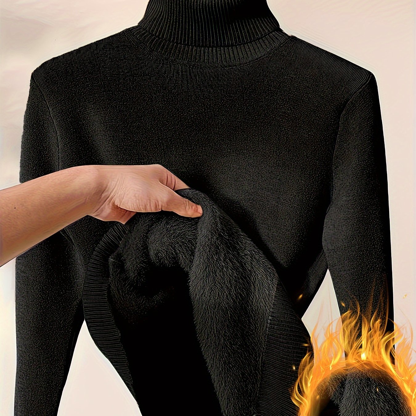 Elena - Thermal Turtleneck Winter Sweater