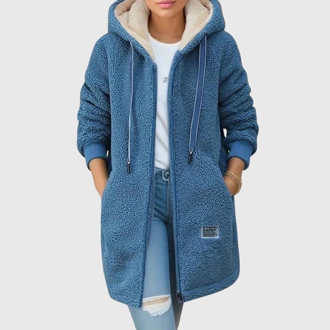 Amelia - Women’s Hooded Teddy Jacket