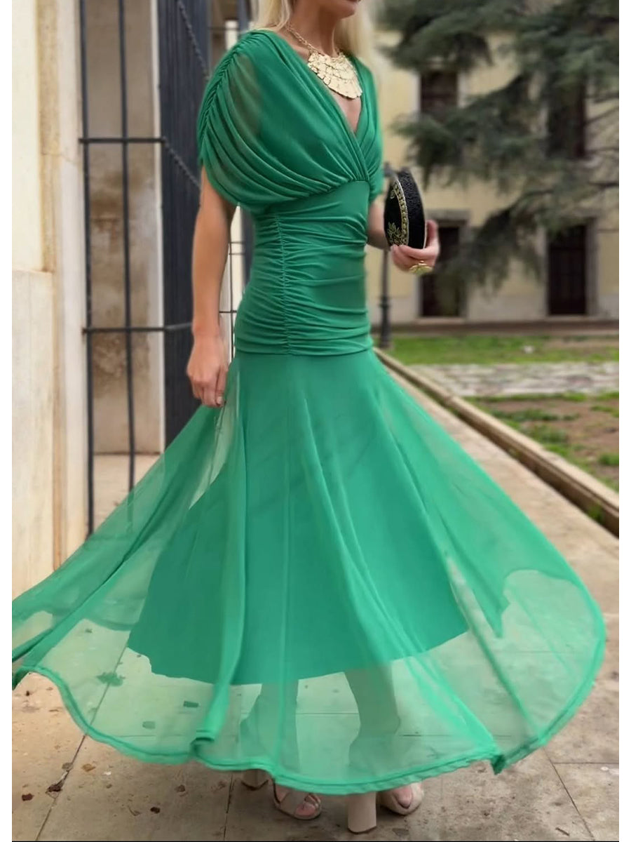 Velisse - Elegant Flowing Midi Dress