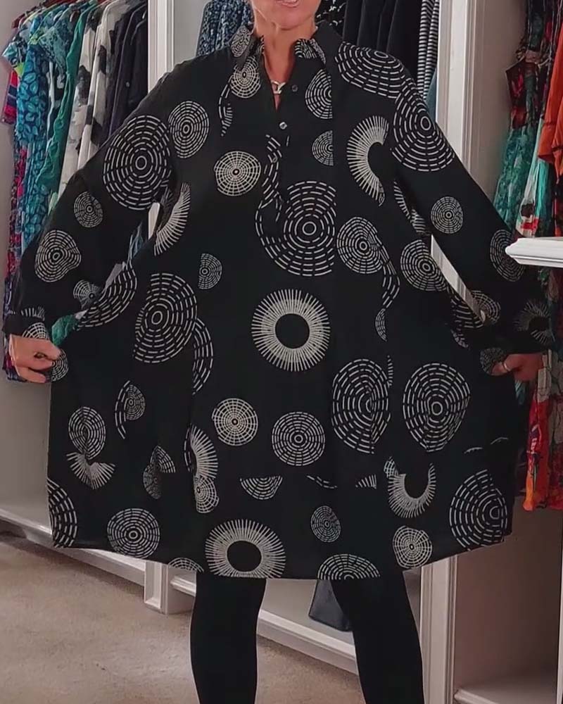 Meliora - Boho Pattern Tunic Dress