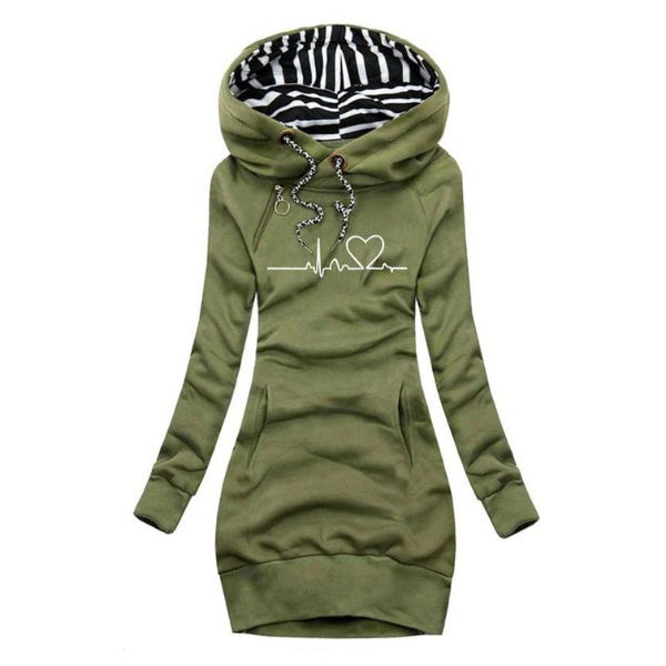 Mila - Cozy Cat Hoodie Dress