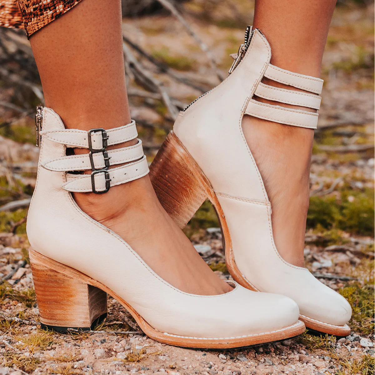 Ginevra - Multi-Strap Heels with Thick Heel