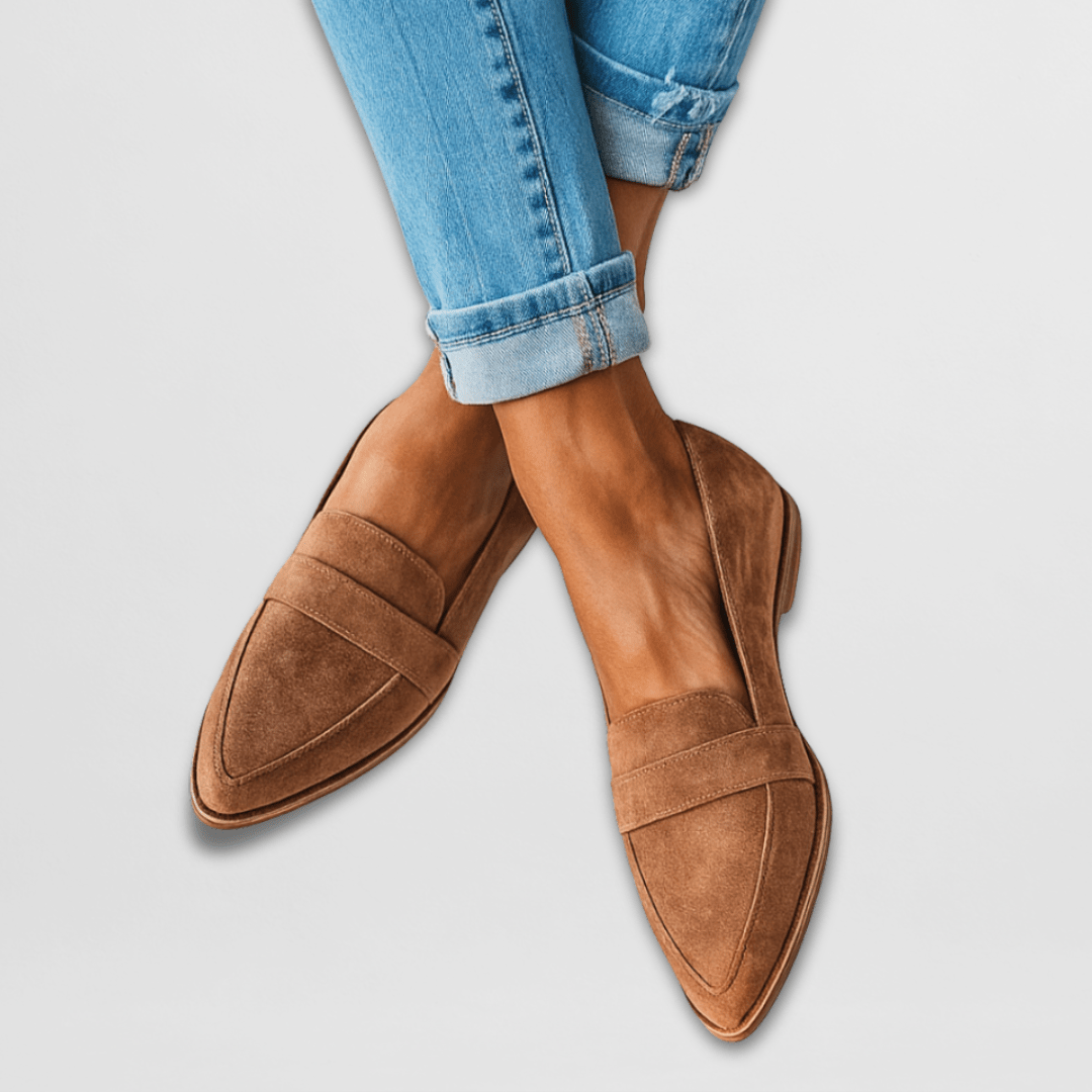 Alessia - Pointed Toe Slip-On Loafers
