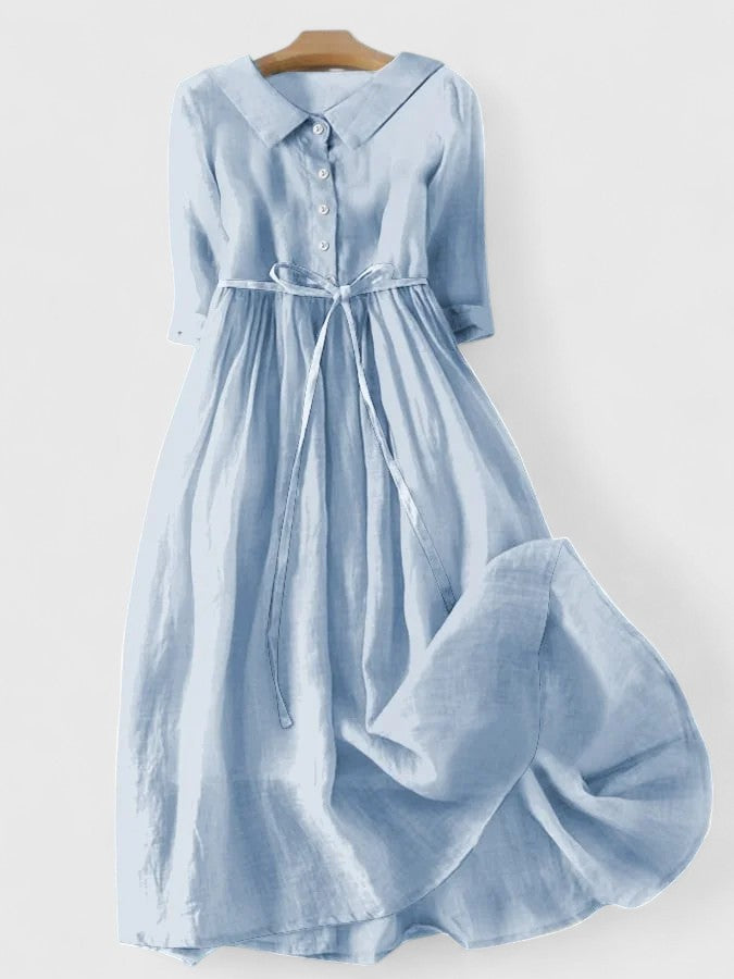 Tharyssa - Timeless Button-Up Maxi Dress