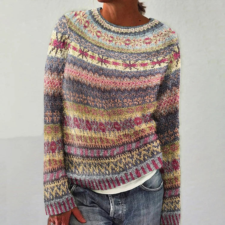Doris - Cozy Patterned Sweater