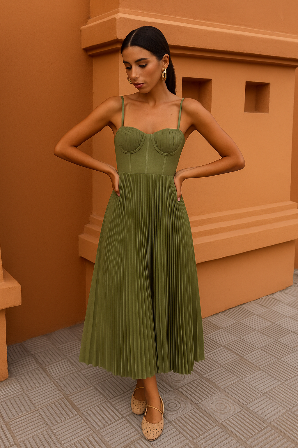 Qucie - Elegant Maxi Dress