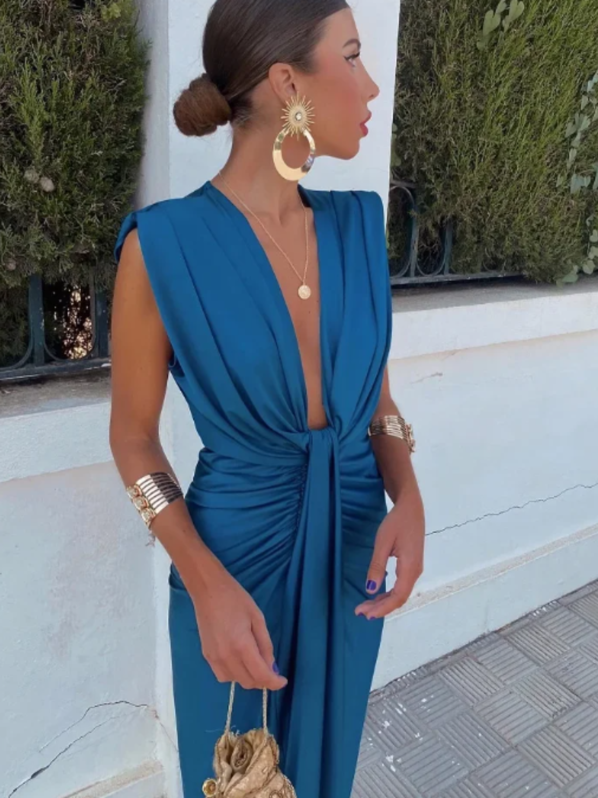 Elaine - Elegant V-Neck Dress