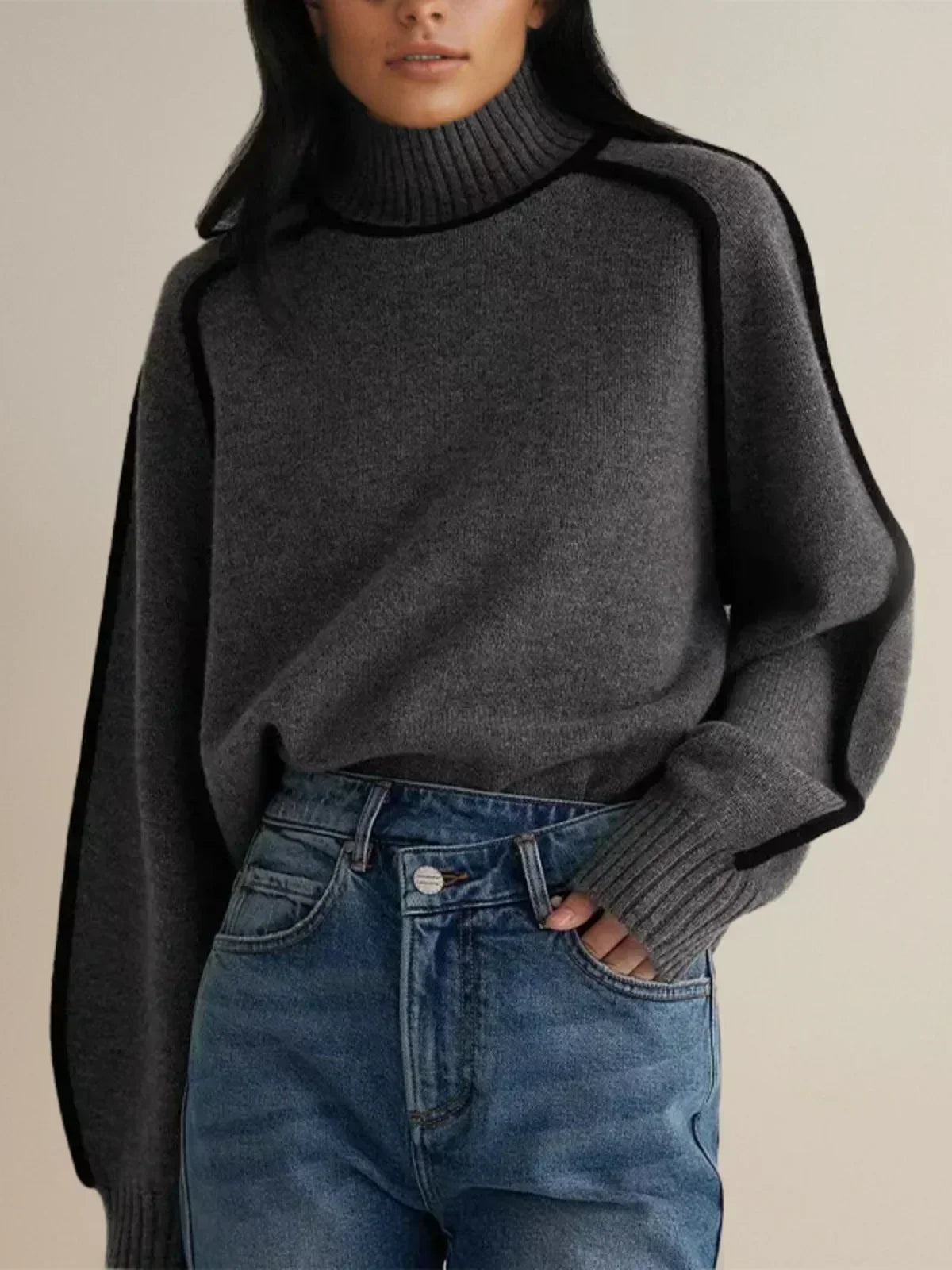 Donna - Elegant Turtleneck Sweater