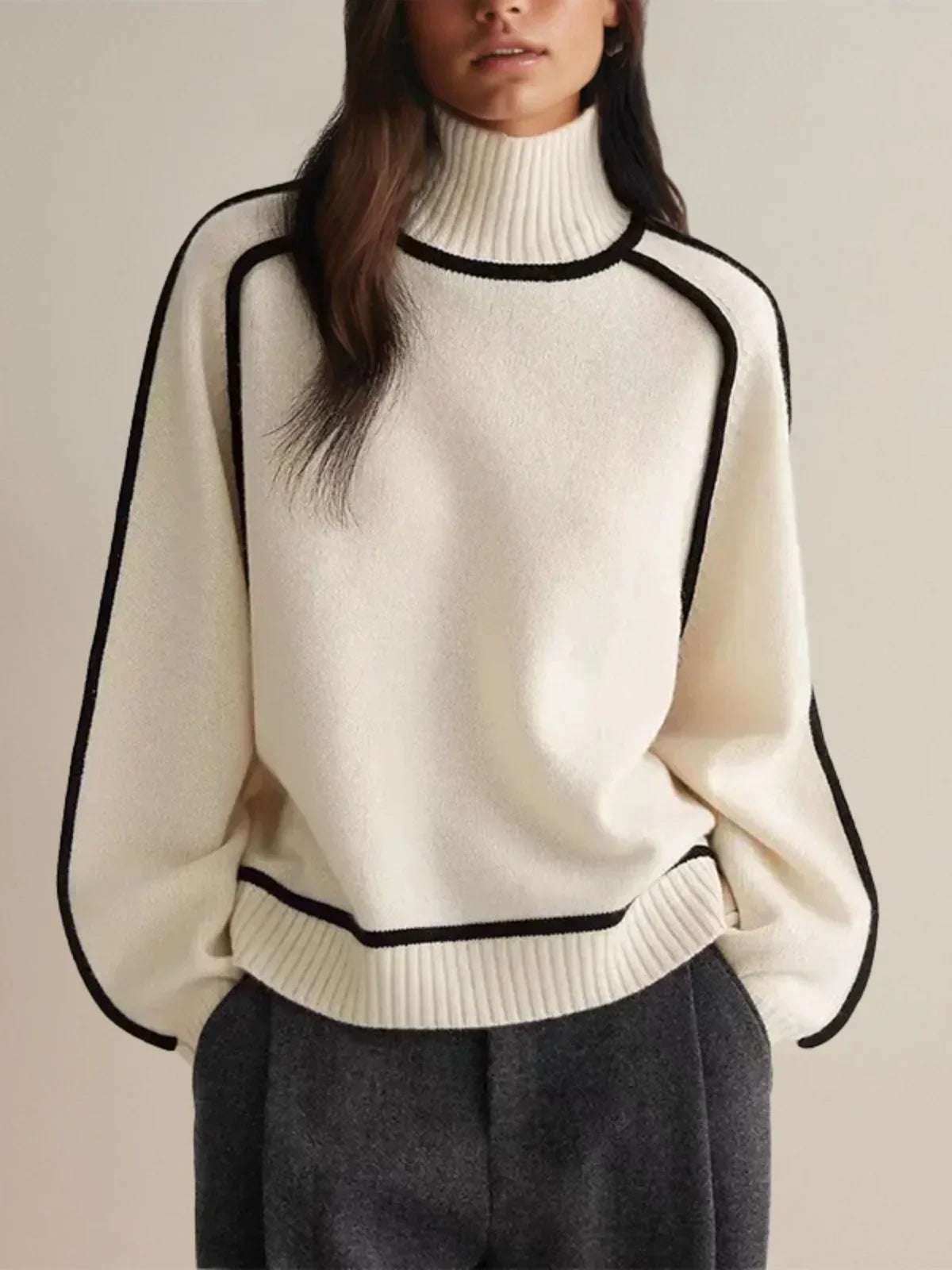 Donna - Elegant Turtleneck Sweater