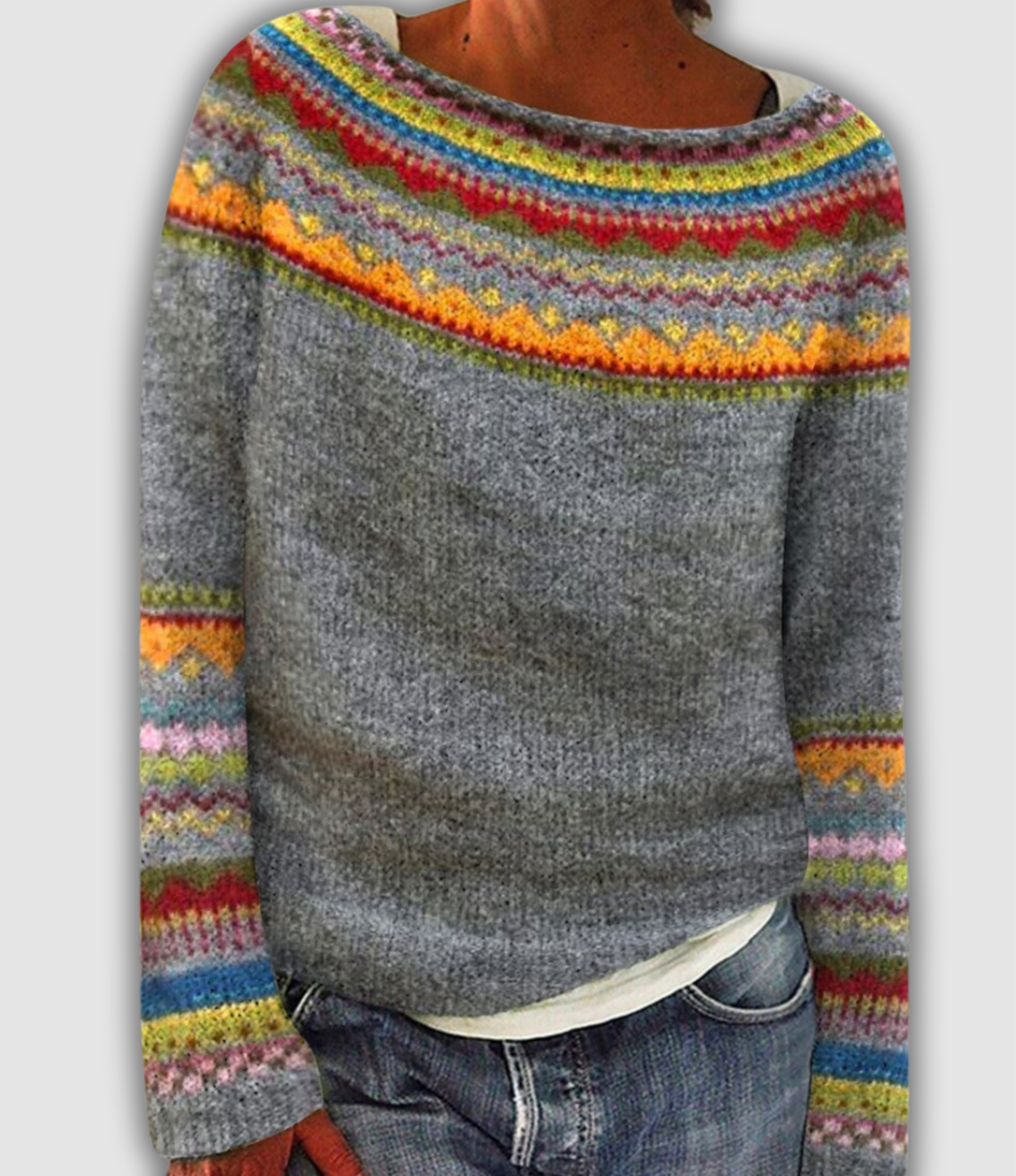 Leevke – Nordic Rainbow Sweater