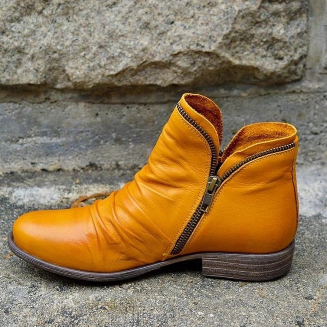 Clara - Colorful Side-Zip Ankle Boots