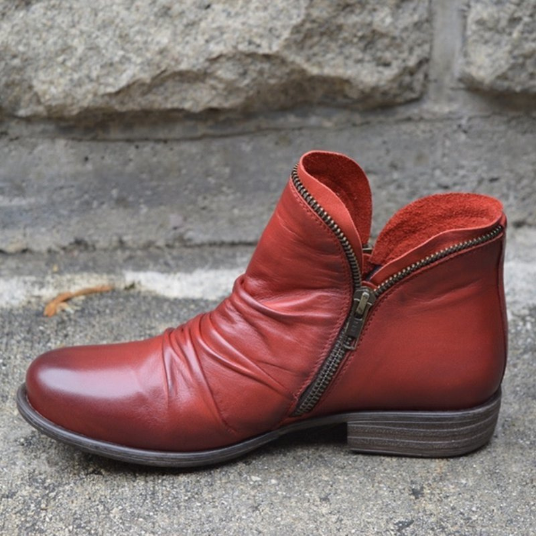 Clara - Colorful Side-Zip Ankle Boots