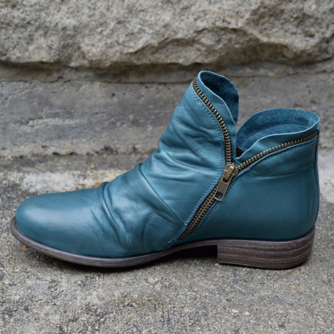 Clara - Colorful Side-Zip Ankle Boots