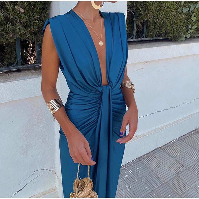 Elaine - Elegant V-Neck Dress