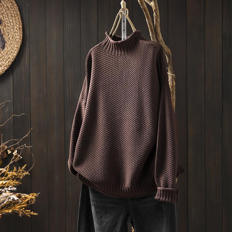 Evelyn - Oversized Waffle Knit Pullover