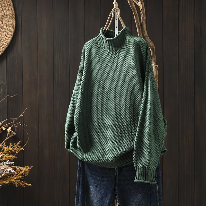 Evelyn - Oversized Waffle Knit Pullover