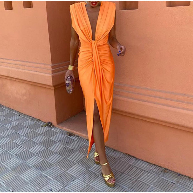 Elaine - Elegant V-Neck Dress