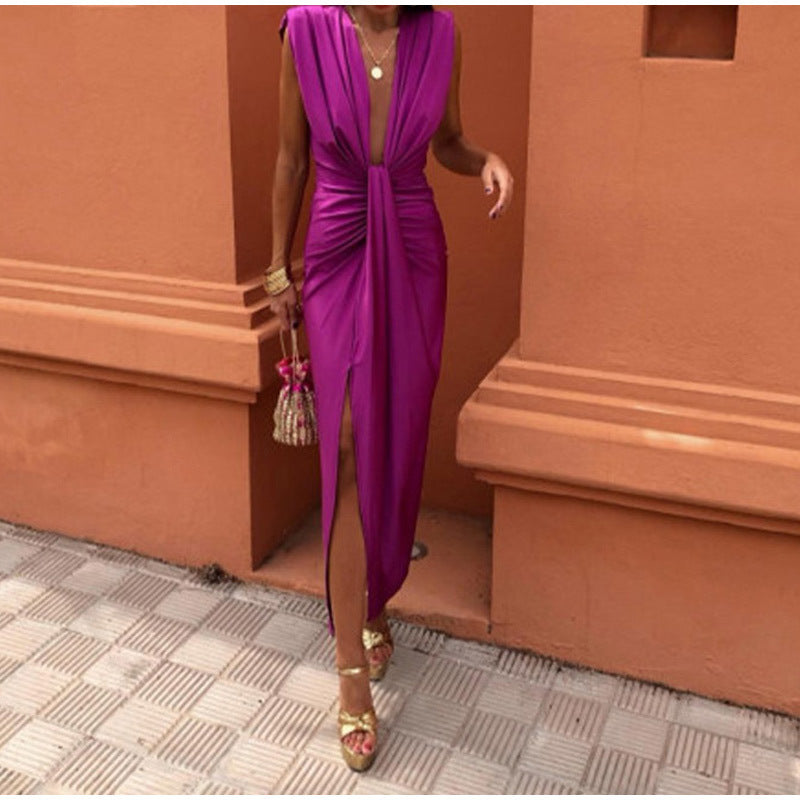 Elaine - Elegant V-Neck Dress