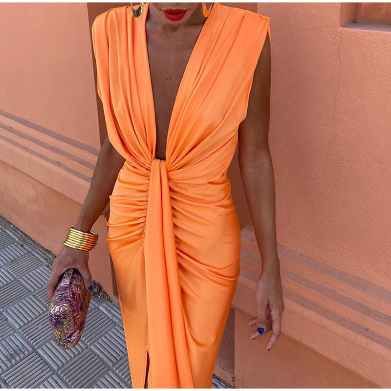 Elaine - Elegant V-Neck Dress