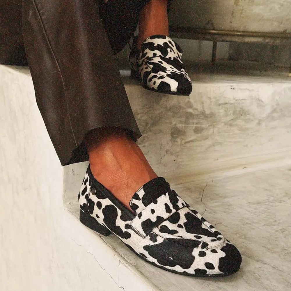 Bobbie - Elegant Animal Print Loafers