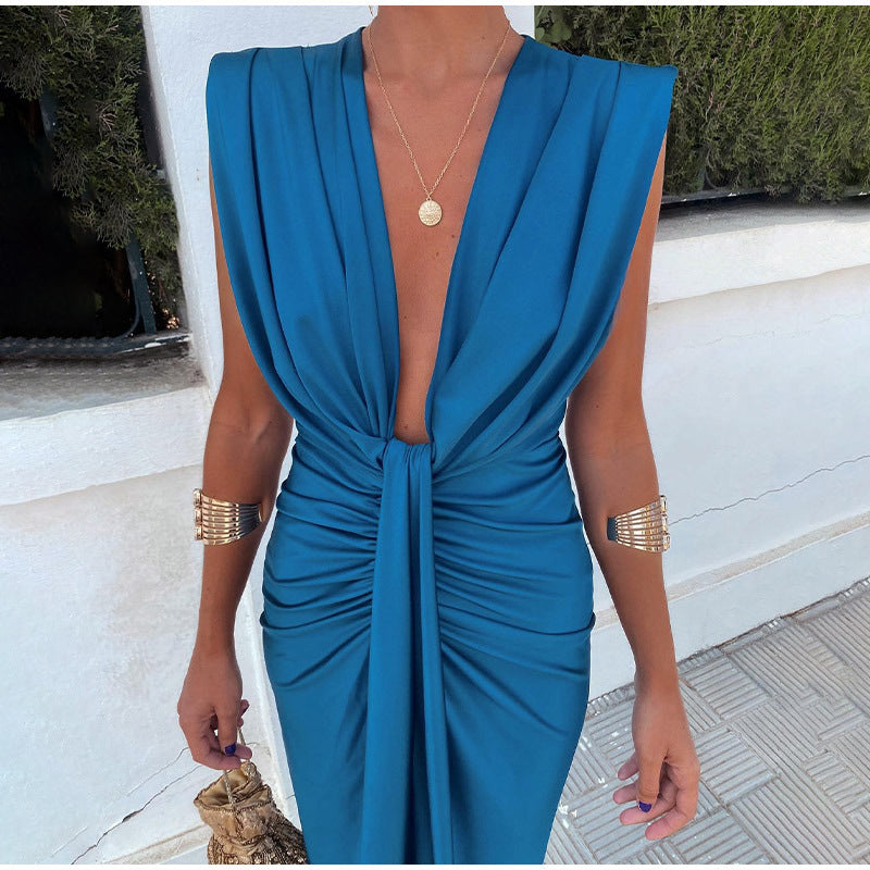 Elaine - Elegant V-Neck Dress