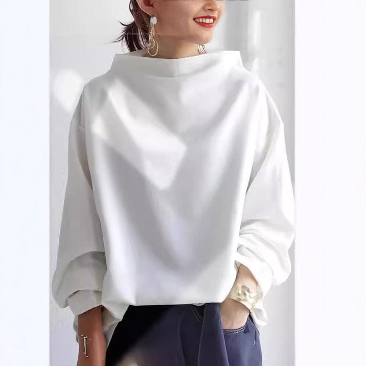 Lucia – Soft Loose High-Neck Sweater