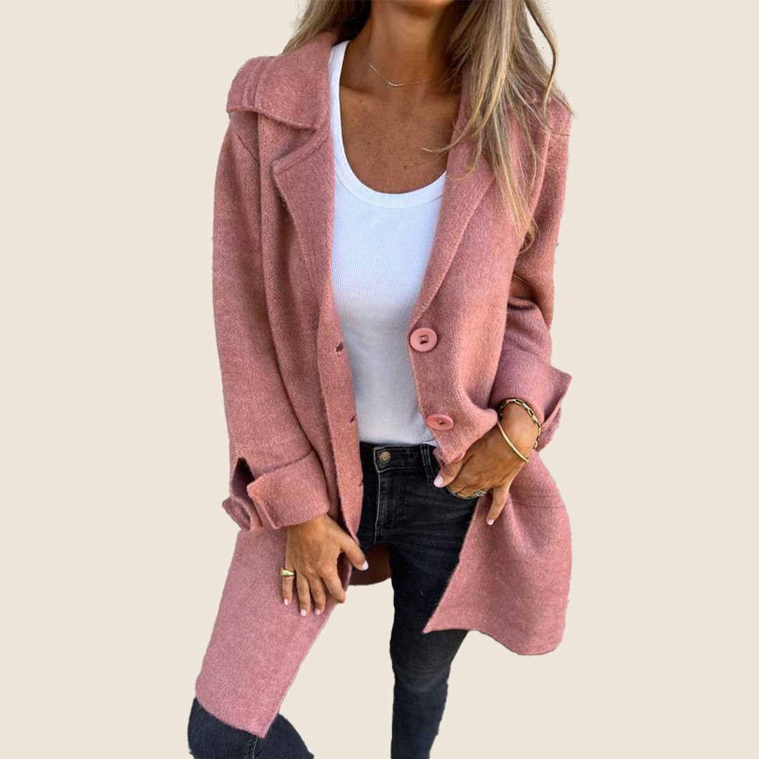 Marcelle - Chic Hooded Coat with Pockets