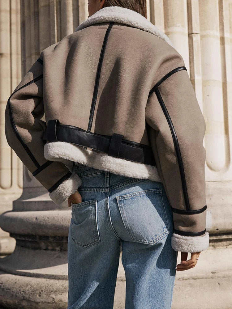 Chloe - Cropped Aviator Jacket