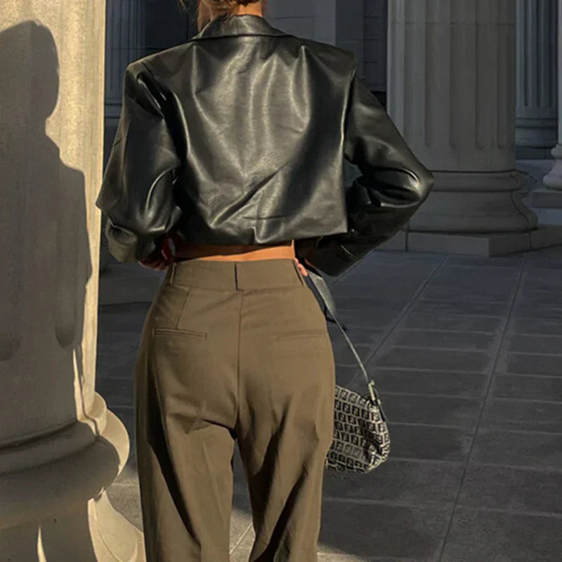 Noir - Cropped Statement Jacket
