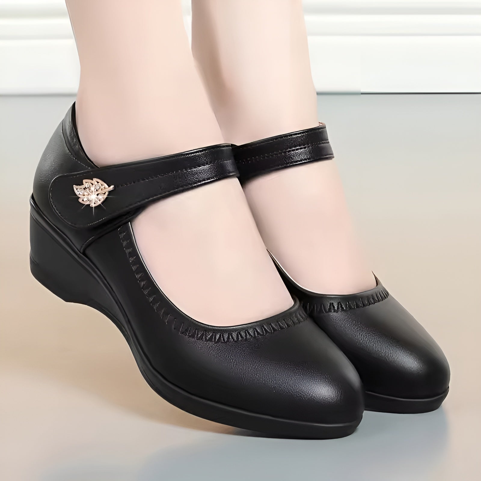 Rose - Comfort Slip-On Wedge Shoes
