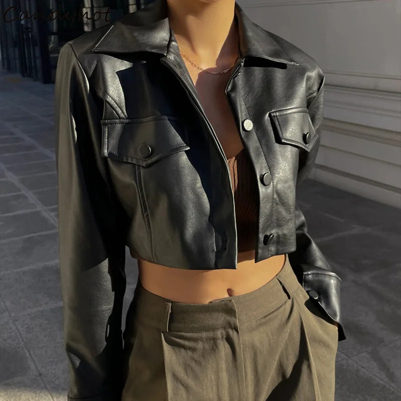 Noir - Cropped Statement Jacket