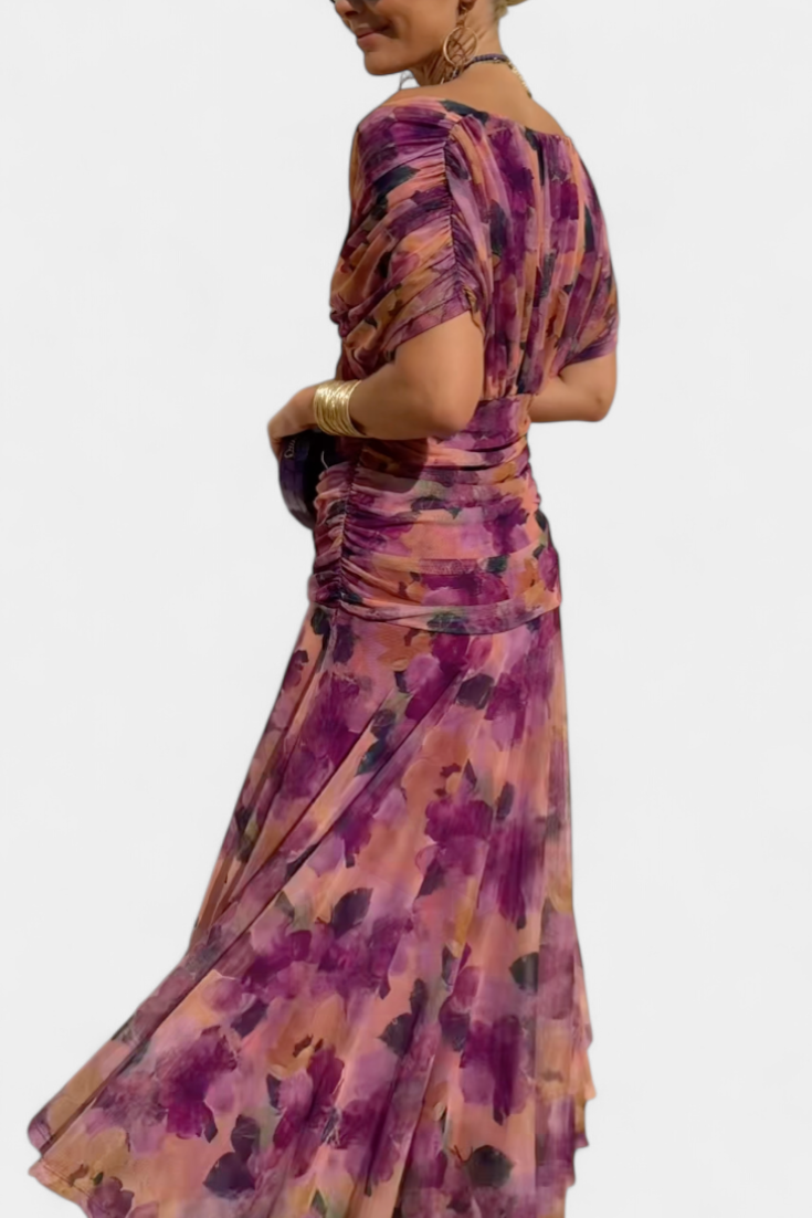 Alondra – Elegant Formal Dress with Off-Shoulder Design