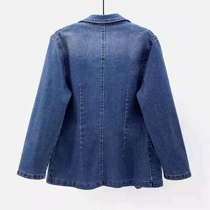 Soline - Women's Casual Denim Blazer Jacket