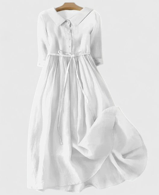 Tharyssa - Timeless Button-Up Maxi Dress