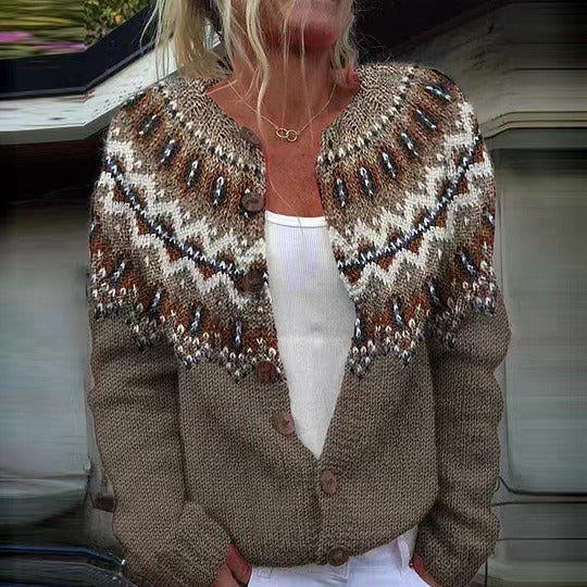 Adeline - Cozy Knit Button-Up Cardigan