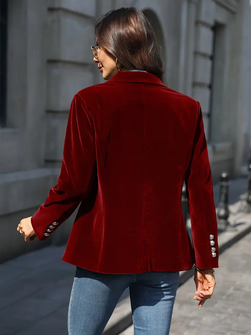 Julissa - Tailored Velvet Blazer