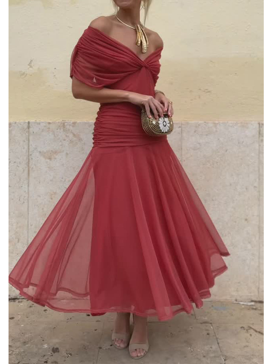 Velisse - Elegant Flowing Midi Dress
