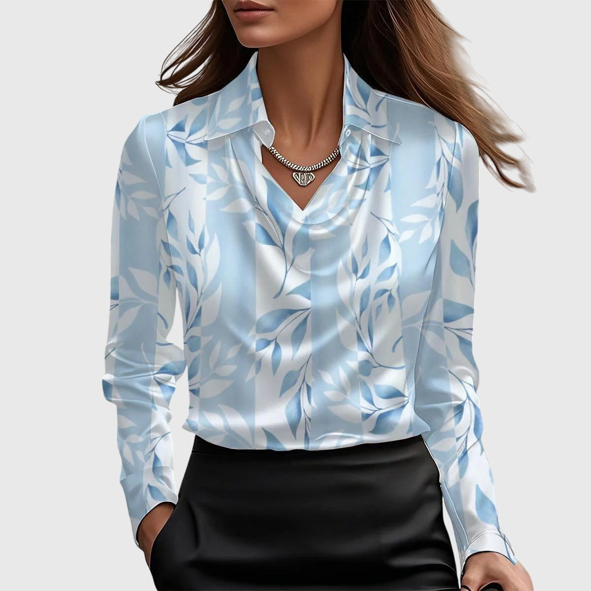 Brooklyn | Elegant Draped Blouse