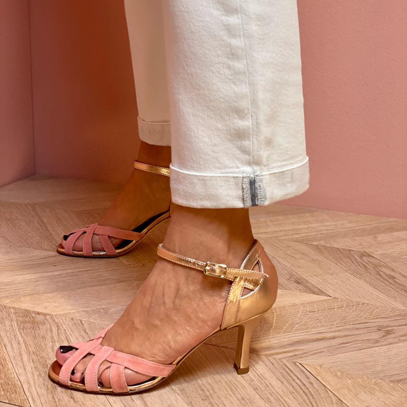 Calista - High Heeled Sandals with Open Toe