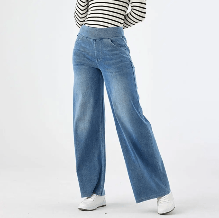 Elena - High-Stretch Wide-Leg Jeans