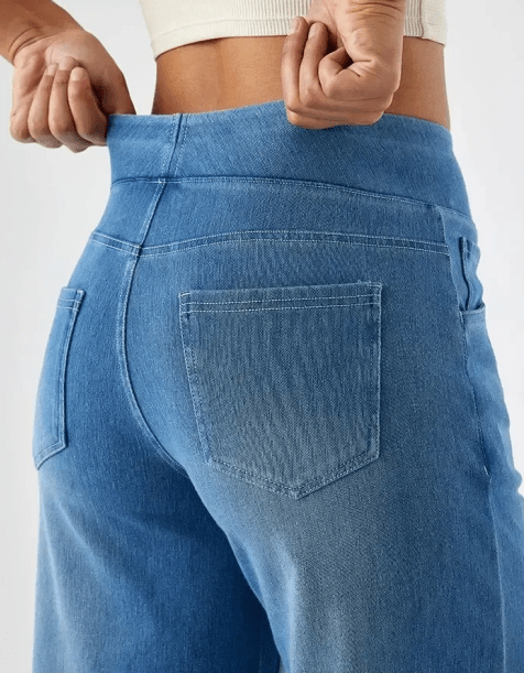 Elena - High-Stretch Wide-Leg Jeans