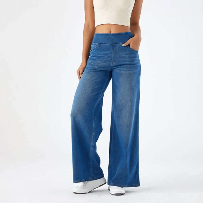 Elena - High-Stretch Wide-Leg Jeans