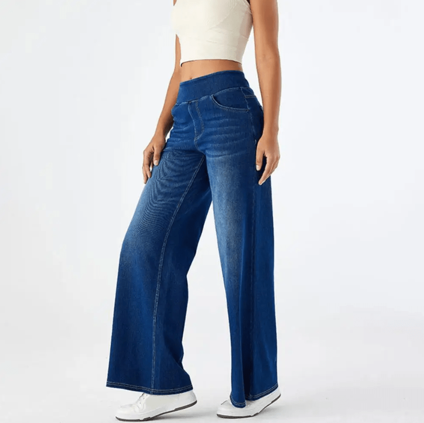 Elena - High-Stretch Wide-Leg Jeans